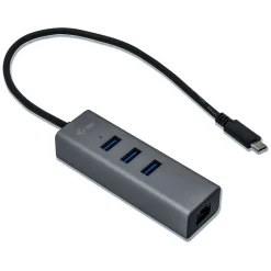 I-TEC USB-C Metal Hub + GLAN Adapter
