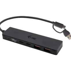I-TEC USB-C Metal HUB 2xUSB 3.0 2xUSB-C 5Gbps ohne netzteil ideal fuer Notebook Ultrabook Tablet PC