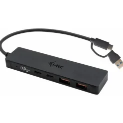 I-TEC USB-C Metal HUB 2xUSB 3.0 2xUSB-C 5Gbps ohne netzteil ideal fuer Notebook Ultrabook Tablet PC