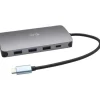 i-Tec USB-C Metal Nano Dock HDMI/VGA with LAN + Power Delivery 100 W - Docking Station - VGA, HDMI