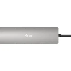 I-TEC USB-C Metal Nano Dock 2x HDMI 1x GLAN 2x USB 3.2 2x USB 2.0 1x USB-C 3.2 Gen.1 Data 1x USB-C 100W PD + Netzteil 100W
