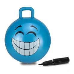 Jamara Hüpfball Smile blau 450mm 1+
