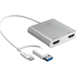 J5CREATE USB-C TO DUAL HDMI MULTI-MONITOR ADAPTER