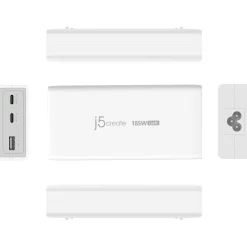 J5CREATE 185W GAN PD 3.1 USB-C 3-PORT CHARGER