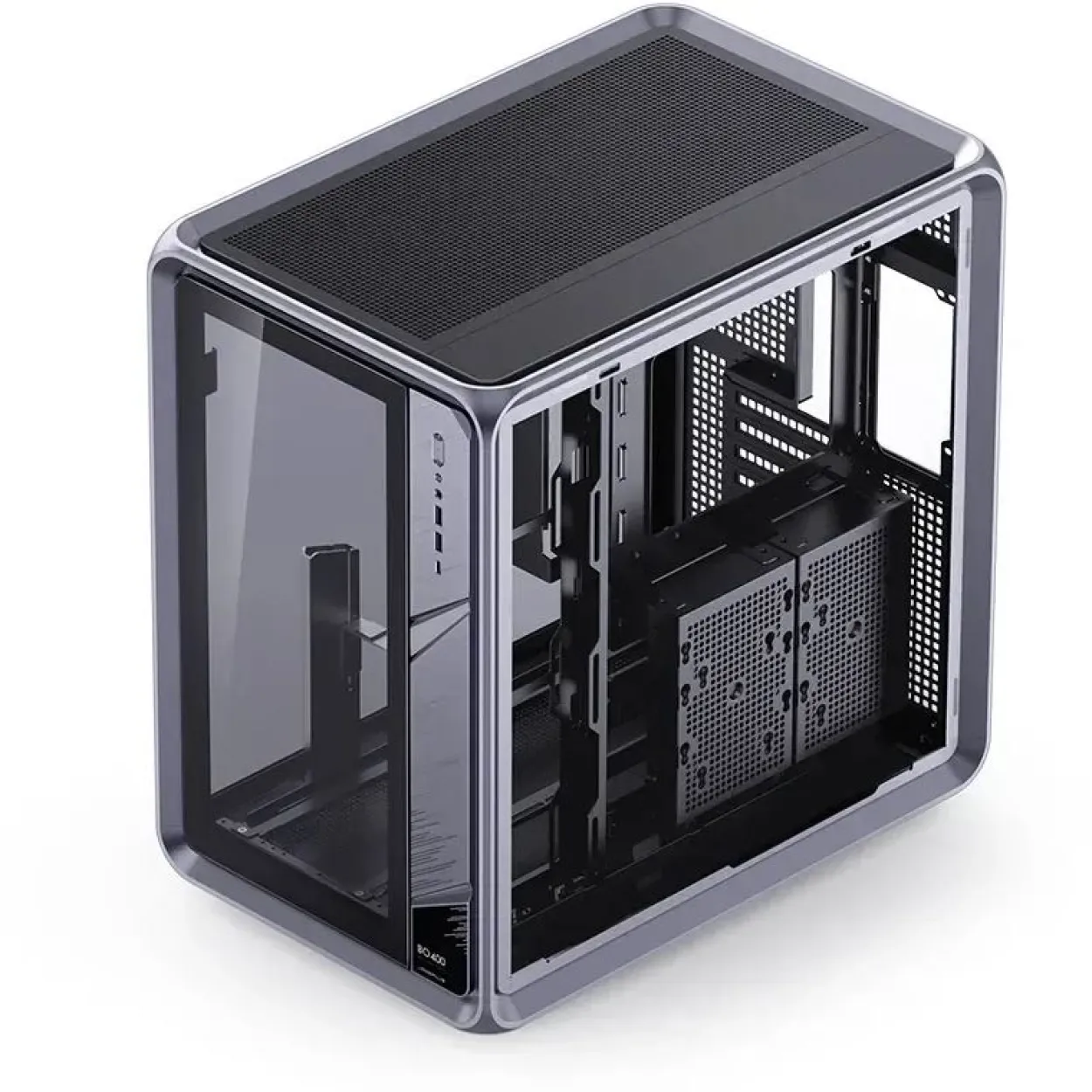 Jonsbo BO400 PC-Gehäuse, Midi-Tower, ATX, Tempered Glass gunmetal grey
