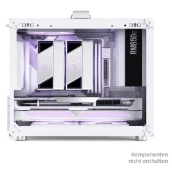 Jonsbo C6 MAX PC-Gehäuse, Mini-Gehäuse, Micro-ATX, Tempered Glass - weiß