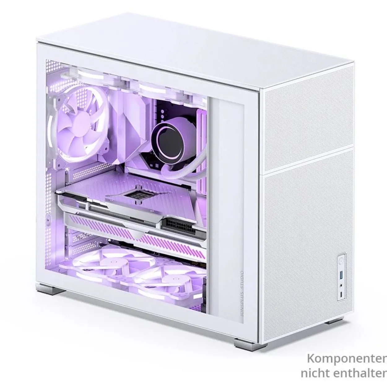 Jonsbo D41 MESH ATX Gehäuse, Tempered Glass - weiß