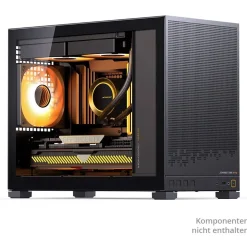 Jonsbo D32 STD Black PC-Gehäuse, Mini-Gehäuse, mATX, Tempered Glass - schwarz