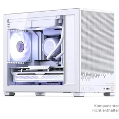 Jonsbo D32 STD White PC-Gehäuse, Mini-Gehäuse, mATX, Tempered Glass - weiß