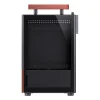 Jonsbo T6 PC Gehäuse, Mini-Tower, Mini-ITX, Tempered Glass, Holz - schwarz