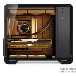 Jonsbo U4 Mini Micro-ATX-Gehäuse, Tempered Glass - schwarz