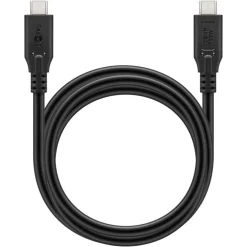 Kabel Goobay USB-C USB-C 3.2 Gen2, 10 Gbit/s, 1m, black Power Delivery 3.0, 100W, 4K, 60Hz