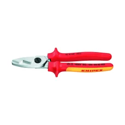 Kabelschere VDE L.200mm max.70mm2 Chrom m.2Komp.-Hüllen KNIPEX m.Klemmschutz