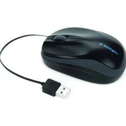 Kensington Pro Fit Retractable Mobile Mouse USB schwarz (kabelgebunden)