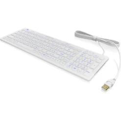 KeySonic KSK-6031 USB Deutsch weiß (kabelgebunden)