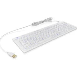 KeySonic KSK-6031 USB Deutsch weiß (kabelgebunden)