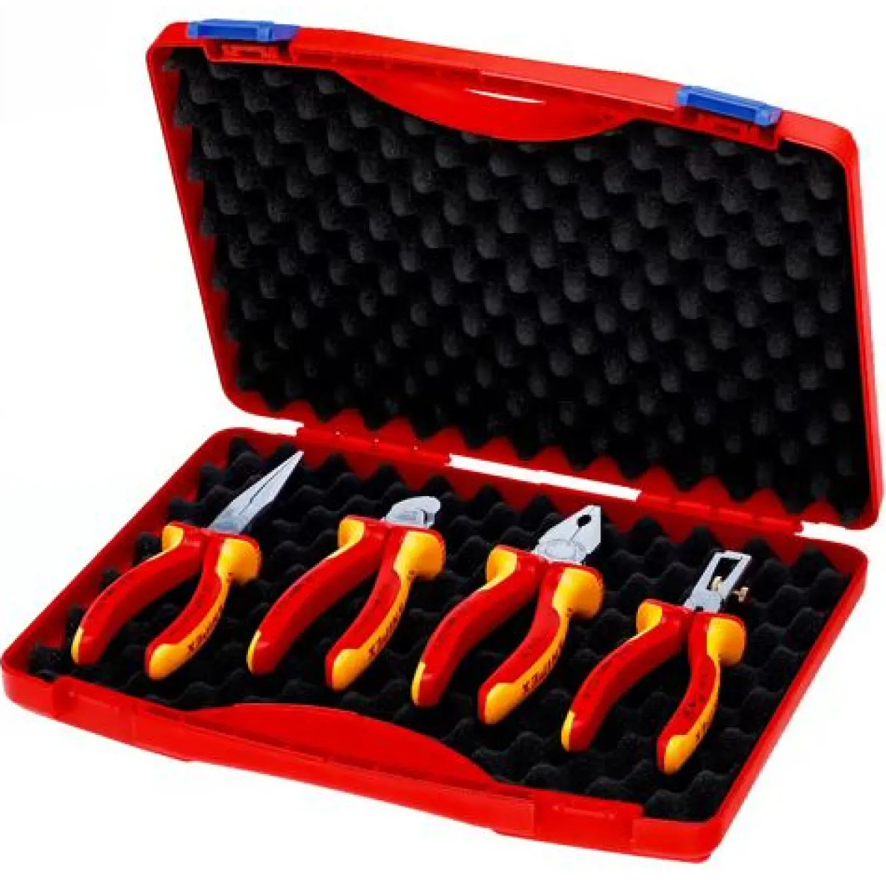 Knipex Kompakt-Box 00 20 15 (rot/gelb, in hochwertigem Kunststoffkoffer)