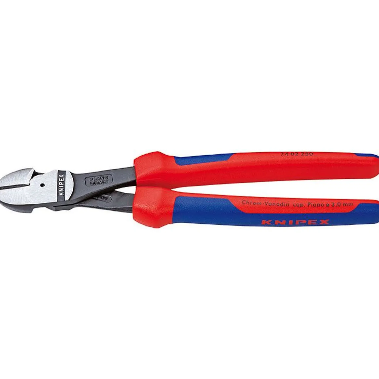 Knipex Kraft-Seitenschneider 74 02 250 (angeschmiedete Gelenkachse)