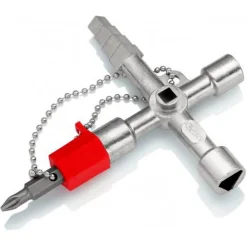 KNIPEX Profi-Key für gängige Absperrsysteme, 90 mm