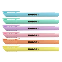 Kores Highliner Pastell Textmarker farbsortiert, 6 St.