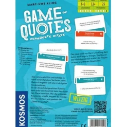 Kosmos Game of Quotes (Marc-Uwe Kling)