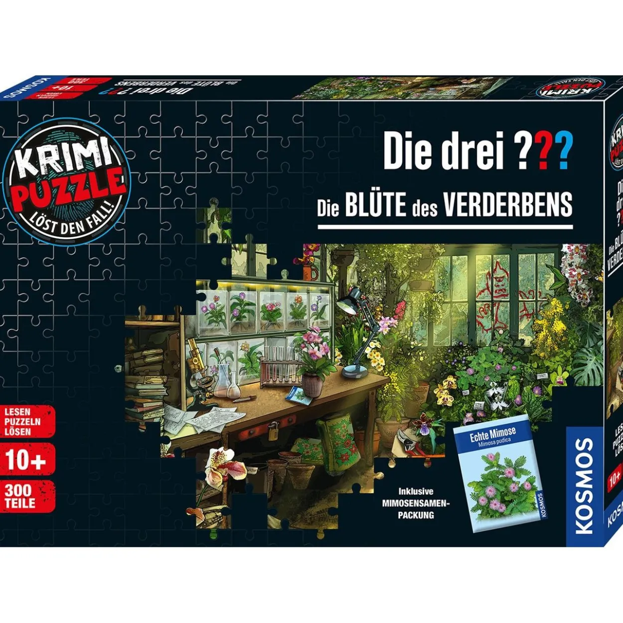Kosmos Krimipuzzle Die drei ??? - Die Blüte des Verderbens (150 Teile)