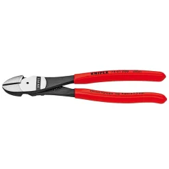 Kraftseitenschneider L.160mm pol. f.Pianodraht KNIPEX m.Ku.-Überzug