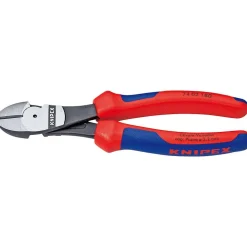 Kraftseitenschneider L.200mm pol. f.Pianodraht KNIPEX m.2Komp.-Hüllen