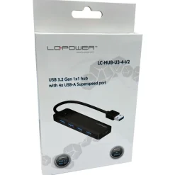 LC-Power LC-HUB-U3-4-V2 4xUSBA 1XUSB-C Black retail