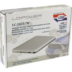 LC-Power LC-25U3-7B 2.5" (6,35cm) USB 3.0 weiss