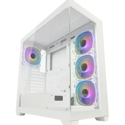 LC-Power 715W Seamless_Pale_X Midi Tower ohne Netzteil weiss