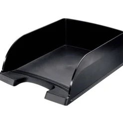 Leitz Briefablage Plus Jumbo, DIN A4, Polystyrol, schwarz