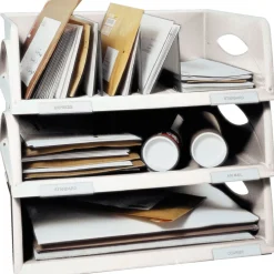 LEITZ Briefablage Sorty A4 quer grau