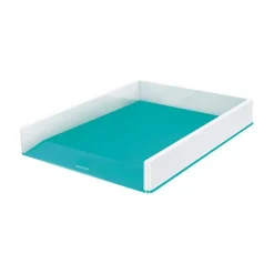 LEITZ Briefablage WOW Duo Colour perlweiß/eisblau