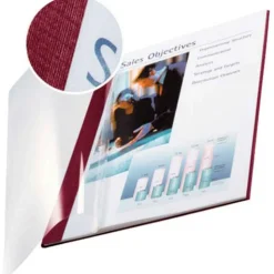 LEITZ Buchbindemappen rot Softcover für 71 - 105 Blatt DIN A4, 10 St.