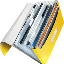 LEITZ Fächermappe WOW 4589 6 Fächer gelb