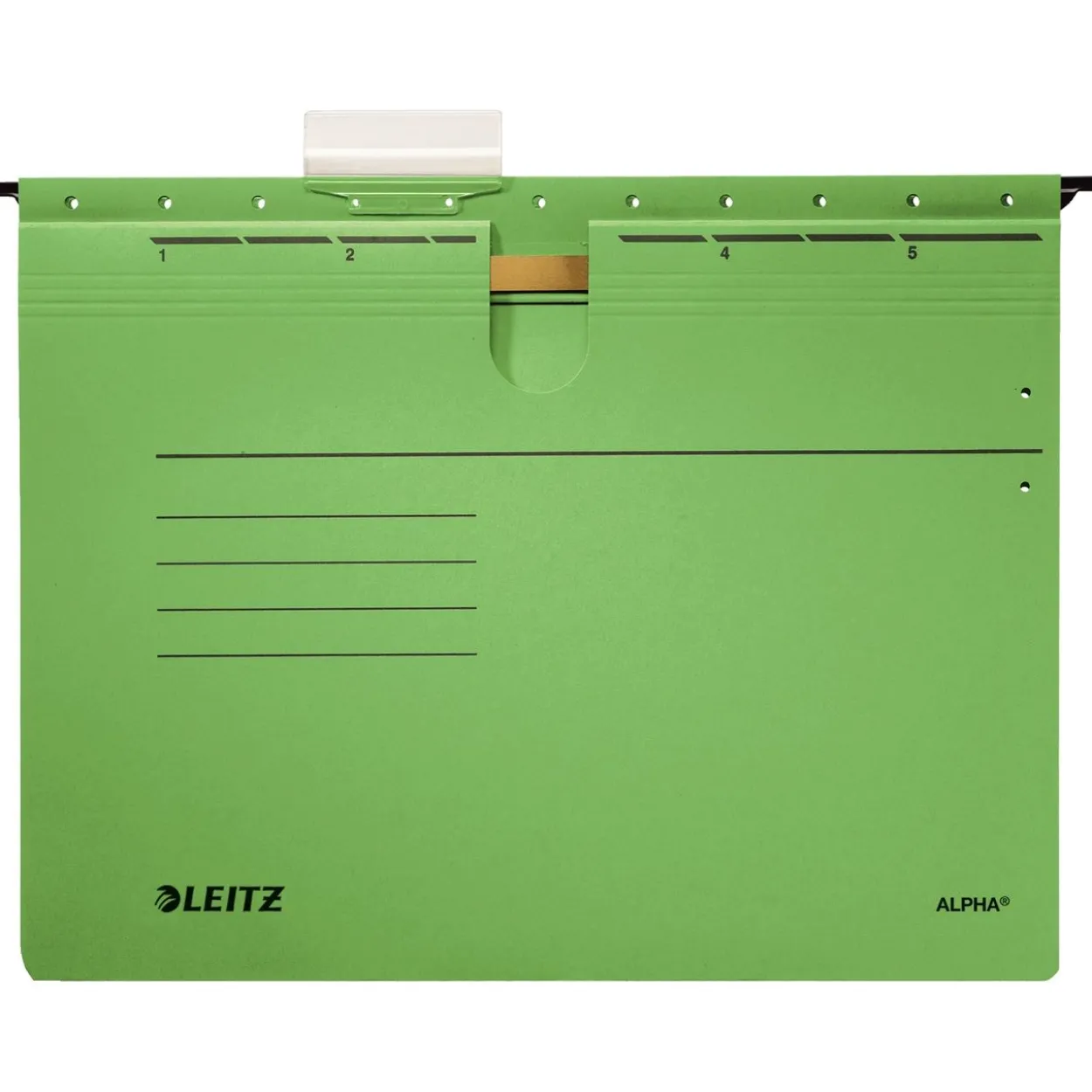 LEITZ 5 Hängehefter ALPHA® 1984 Karton grün 1 x kaufmännische Heftung