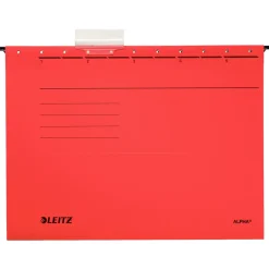 LEITZ 5 Hängemappen ALPHA® 1985 rot