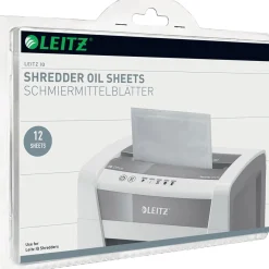 Leitz IQ Schmiermittel-Blätter für Aktenvernichter, 12 Blatt