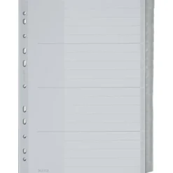 LEITZ Kunststoff-Register, blanko, A4 Überbreite, 20-teilig