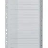Leitz Kunststoff-Register, Zahlen, A4 Überbreite, 1-10, grau
