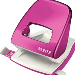 LEITZ Locher Nexxt 5008, im Karton, pink/metallic