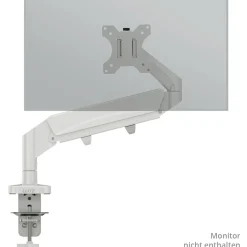 LEITZ Monitor-Halterung Ergo 64890085 lichtgrau für 1 Monitor, Tischklemme