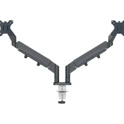 LEITZ Monitor-Halterung Ergo 65370089 dunkelgrau für 2 Monitore, Tischklemme