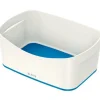 LEITZ MyBox Aufbewahrungsbox 3,0 l perlweiß/blau 24,6 x 16,0 x 9,8 cm