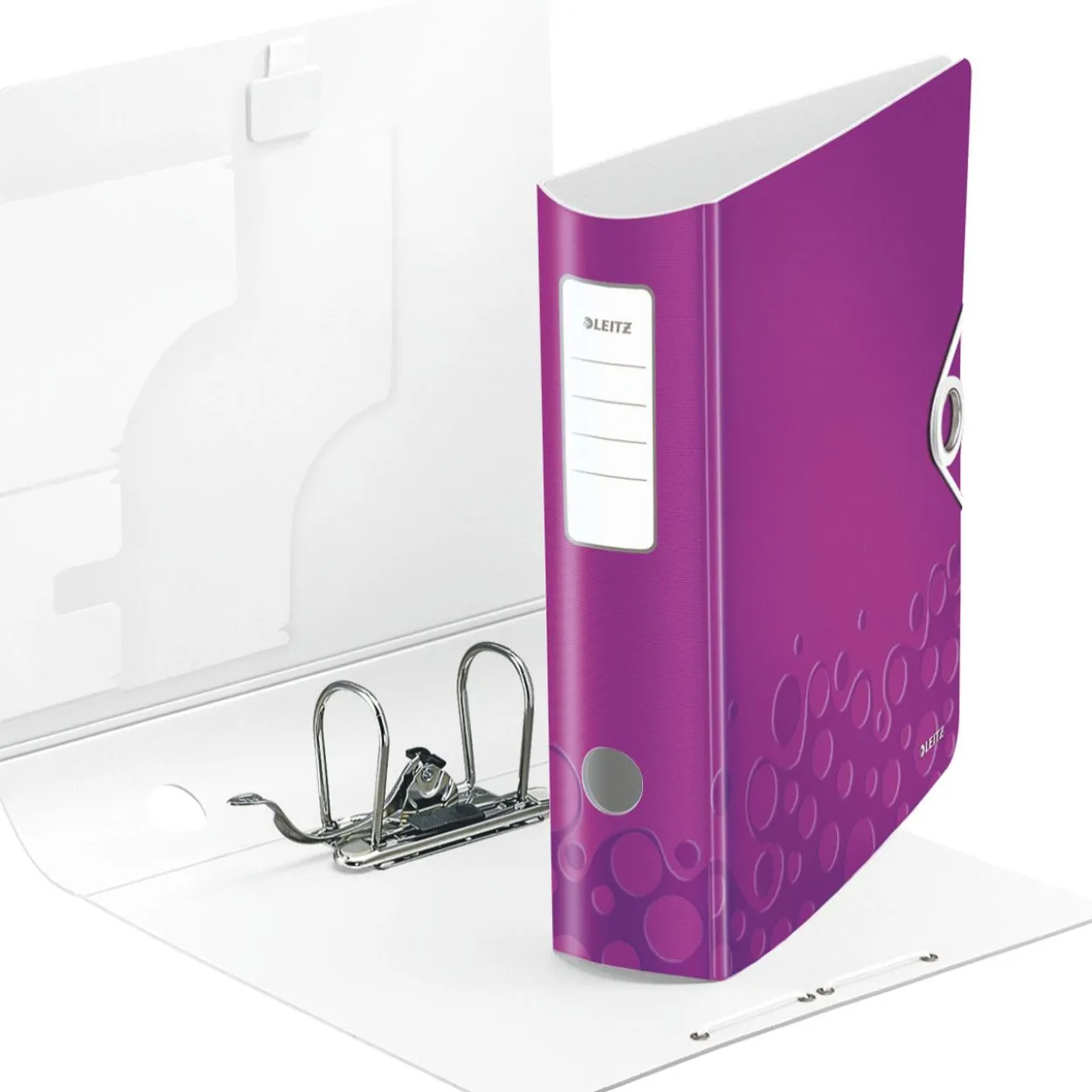 Leitz Ordner Active WOW, 180 Grad, 80 mm, violett