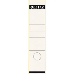 LEITZ Ordnerrücken-Etikett, 61 x 285 mm, lang, breit, weiß selbstklebend 100