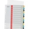 LEITZ Ordnerregister Cosy DIN A4+ Vollformat, Überbreite 1-12 farbig 12-teilig, 1 Satz