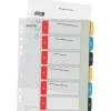 LEITZ Ordnerregister Cosy DIN A4+ Vollformat, Überbreite 1-6 farbig 6-teilig, 1 Satz
