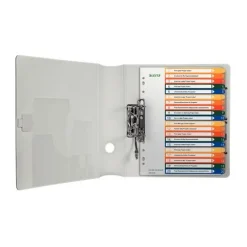 LEITZ Ordnerregister DIN A4 Vollformat, Überbreite 1-20 farbig 20-teilig, 1 Satz